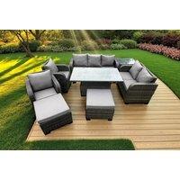 Luxurious Weather-Resistant Rattan Reclining Set