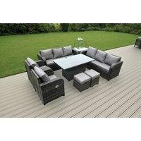 Luxurious Weather-Resistant Rattan Reclining Furniture Set