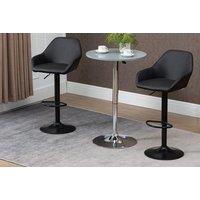 Adjustable Swivel Bar Stools Set Of 2 - 2 Styles