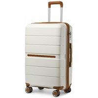20 Inch Airline Approved Hard Shell Cabin Suitcase With Tsa Lock - Cream
