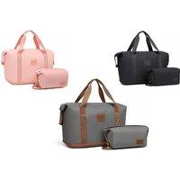 2Pc Expandable Waterproof Travel Duffel Bag Set - 3 Styles