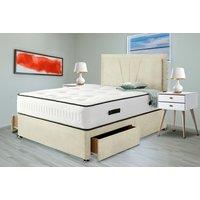 Canterbury Bed Set, Orthopaedic Mattress With Storage - Cream