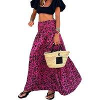 Women'S Long Summer Floral Skirt In 3 Sizes And 2 Styles