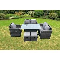 Rattan Garden Furniture Set With Dynamic Rising Table