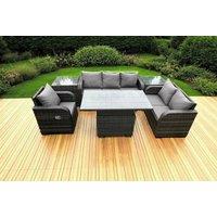 Luxurious Weather-Resistant Rattan Loveseat Dining Set