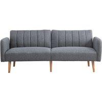 Grey 2-Seater 'Click Clack' Sofa Bed And Split Back