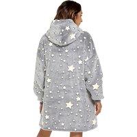 Unisex Pink Oversized Glow In The Dark Blanket Hoodie In 3 Colours