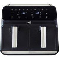Digital Air Fryer - Dual Drawer, Multi-Function, 8.5L Family Size, Sleek Black
