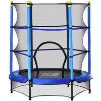 5.2Ft Kids Trampoline With Safety Net - 3 Colours! - Blue