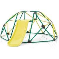Children's Outdoor Geometric Dome Jungle Gym Climber with Slide - Ages 3-12, STEM, Outdoor Play