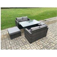 Pe Rattan Garden Dining Set Rising Table