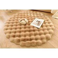 Bubble Velvet Fluffy Round Carpet in 4 Sizes and 6 Colours