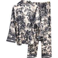 Unisex Black Breathable Ice Silk Summer Pyjama Set - Short & Long, All Genders, 4 Sizes