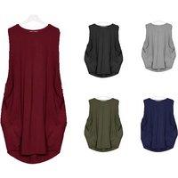 Women'S Sleeveless Casual Dress In 6 Sizes And 5 Colours