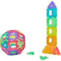 Kids' 60 Piece Giant Polydron Translucent Block Set