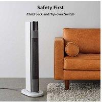 Amazon ECO Oscillating Tower Heater & Fan - Remote Controlled, Energy Efficient