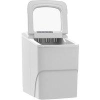 12kg Countertop Ice Cube Maker - Rapid, Compact, 2L Capacity, Hygienic Scoop - Sleek Kitchen Appliance (White or Silver)