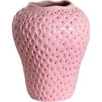 Quirky Ceramic Strawberry Vase - 2 Sizes In Red Or Pink