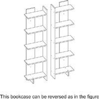 Aly 5-Tier Corner Bookcase For Home & Office