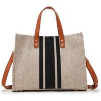 Women'S Simple Large-Capacity Canvas Handbag - 2 Designs