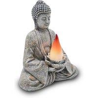 Zen Buddha Garden Statue With Solar Led Lights
