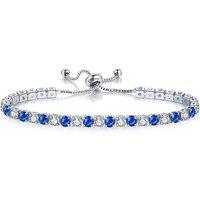Women's Adjustable Geometric Zircon Bracelet - Electroplated, 7 Colours