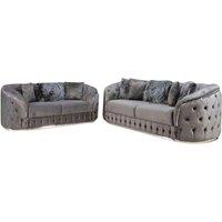 Toronto Plush Velvet Sofa Range - 4 Options & 2 Colours!