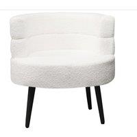 White Boucle Sherpa Sofa Armchair!