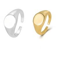 Adjustable Signet Ring- Available In Silver And Gold