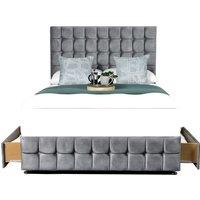 Plush Velvet Divan Bed Set & Mattress W/ Size & Drawer Options