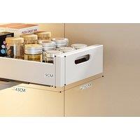 Black Or White Pull Out Cabinet Drawer Organiser - 4 Sizes