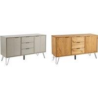 Acadia 3-Drawer Sideboard - Grey or Solid Pine