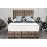 Upholstered Plush Velvet Divan Bed Set & Mattress In 16 Options