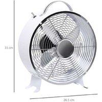 Chill Breeze Electrical Table Desk Fan With 2-Speed Settings