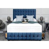 Velvet Divan Bed & Mattress Set W/ Optional Drawers - 6 Sizes