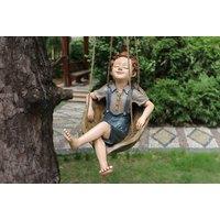 Fairy Garden Walnut Boy Sculpture In 2 Designs