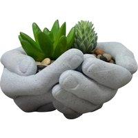 Eco-Friendly Resin Hands Planter Pot - 3 Sizes