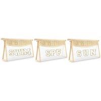 Labelled Waterproof Cosmetic Bags - 1 Or 3-Piece Options!