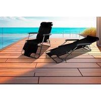 Adjustable Weather-Resistant Sun Loungers - Grey, Black or Cream