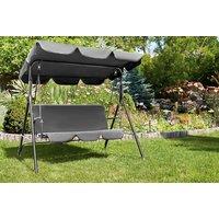 Weather-Resistant 3-Seater Garden Swing Chair with Canopy