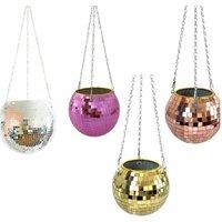 Stylish Hanging Disco Ball Shaped Planter - 4 Sizes & 6 Colours!