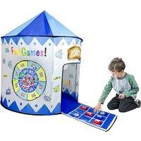 Kids Interactive Pop-Up Tent with Built in Games- 2 Colours