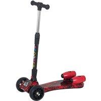 Kids' Red Tri-Wheel Electric Scooter with Jet Engine Water Spray