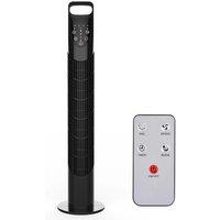 40W Silent Oscillating Tower Fan W/ Remote - Adjustable Speed