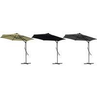 3M Cantilever Garden Parasol With Solar Led Lights
