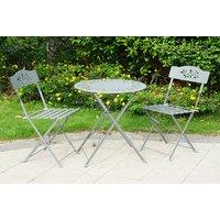 3 Pcs Garden Furniture Folding Chairs & Table Set - 2 Colours