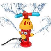 Red Fire Hydrant Outdoor Water Sprinkler Toy - Multi-Function Garden Game for Kids (Ages 3+)