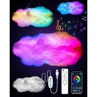 Rhythm Sync 3D Led Cloud Ceiling Light - Smart App & Voice Control, Dimmable, 60Cm