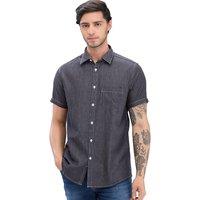 100% Cotton Slim Fit Denim Styled Shirt - Versatile Men'S Fashion