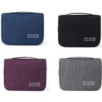 Large Portable Wash Bag - Grey, Black, Navy Blue Or Purple